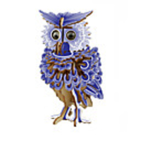 3D Puzzle Model Building Kit Wooden Model Houses Fashion Owl Owl Kids DIY Wooden 1 pcs Classic Modern Contemporary Fashion Kid