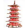 3D Puzzle Paper Model Model Building Kit Famous buildings Chinese Architecture DIY Classic Chinese Style Unisex Toy Gift