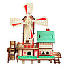 3D Puzzle Pegged Puzzle Model Building Kit Famous buildings Chinese Architecture Fun Wood Classic Kid