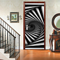 3d Three-dimensional Geometric Figure Self-adhesive Creative Door Stickers Living Room DIY Decoration Home Waterproof Wall Stickers