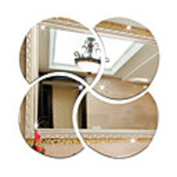 3D Three-Dimensional Removable Wall Stickers Mirror Wall Stickers Decorative Wall Stickers,  Acrylic Home Decoration Wall Decal Wall Decoration 1pc