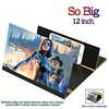 3D universal screen amplifier Stereoscopic 12-Inch Fashion Mobile Phone Screen Folding For Xiaomi Samsung Huawei Apple