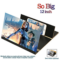 3D universal screen amplifier Stereoscopic 12-Inch Fashion Mobile Phone Screen Folding For Xiaomi Samsung Huawei Apple