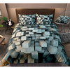 3D Vision 3-Piece Duvet Cover Set Hotel Bedding Sets Comforter Cover with Soft Lightweight Microfiber,  Include 1 Duvet Cover,  2 Pillowcases for Double/Queen/King(1 Pillowcase for Twin/Single)