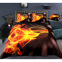 3D Vortex 3-Piece Duvet Cover Set Hotel Bedding Sets Comforter Cover with Soft Lightweight Microfiber,  Include 1 Duvet Cover,  2 Pillowcases for Double/Queen/King(1 Pillowcase for Twin/Single) miniinthebox