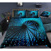 3D Vortex 3-Piece Duvet Cover Set Hotel Bedding Sets Comforter Cover with Soft Lightweight Microfiber,  Include 1 Duvet Cover,  2 Pillowcases for Double/Queen/King(1 Pillowcase for Twin/Single) miniinthebox