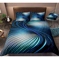 3D Vortex 3-Piece Duvet Cover Set Hotel Bedding Sets Comforter Cover with Soft Lightweight Microfiber,  Include 1 Duvet Cover,  2 Pillowcases for Double/Queen/King(1 Pillowcase for Twin/Single) miniinthebox