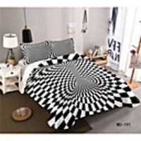 3D Vortex Series 3D Digital Print 3 Pieces Bedding Set Duvet Cover Set Modern Comforter Cover Ultra Soft Hypoallergenic Microfiber and Easy Care(Include 1 Duvet Cover and 1 or2 Pillowcases)