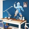 3D Wall Stickers Break Wall City View Study Room / Living Room Pre-pasted PVC Home Decoration Wall Decal 1pc 70x110cm