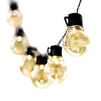 3M 10Leds Festoon Led Globe Led Wedding String Light Outdoor String Lights Fairy Bulb Christmas Fairy Flexible Light Garland Garden Patio Decoration Lighting EU Plug AC220V 230V 240V