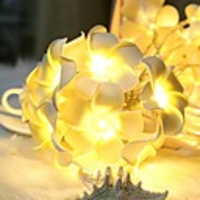 3M 20 LED String Lights Frangipani Light For Home Decoration Fairy Light Garland Christmas Outdoor Wedding Party Decortive Lamp