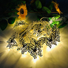 3M 20LED New Butterfly LED String Lights Three 5th Battery-Powered Wedding Party Holiday Birthday Party Christmas Living Room Bedroom Decoration Light String Without Battery miniinthebox