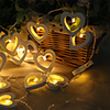 3M 20LEDs 1.5M 10LEDs Heart Shape LED String Lights Battery Powered Suitable For Christmas Holiday Party Wedding Fairy Tale Lighting Delivery Without Battery