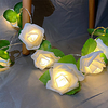 3M-20LEDs 1.5M-10LEDs Rose Flower Leaf Fairy String Lights Battery or USB Powered Christmas Lights Wedding Valentine
