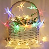 3M 20LEDs Dragonfly Garland Fairy LED String Lights Battery Powered 1.5M 10LEDs Outdoor Garden Wedding Party Girls Room Decoration Lights Shipped Without Batteries