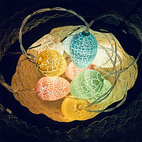 3M 20LEDS Easter Decoration Egg String Lights for Easter Festival Holiday Decoration Batteries Operated miniinthebox