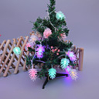 3M 20LEDs Pine Cone Flower Fairy Tale String Lights Battery Powered 1.5M 10LEDs Christmas String Lights Living Room Outdoor Garden Christmas Tree Decoration Shipped Without Batteries