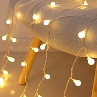 3M LED String Lights 20 LED Mini Balls Christmas Decoration Wedding Fairy Light Holiday Party Outdoor Courtyard Decoration Lamp USB Powered Christmas Gift miniinthebox