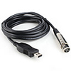 3M Microphone USB MIC Link Cable USB Male to XLR Female
