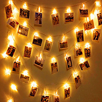 3m String Lights 20 LEDs 1 set Warm White RGB White Creative Party Decorative Batteries Powered