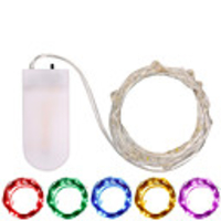 3m String Lights Outdoor String Lights 30 LEDs SMD 0603 1pc Warm White White Multi Color Waterproof Party Decorative Batteries Powered