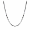 3mm stainless steel box rolo cable wheat chain necklace silver for men women 24