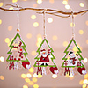 3pcs Santa Snowman Deer Christmas Tree Pendant Christmas Decoration Hanging Ornaments Christmas Tree Decor New Year Home Decor
