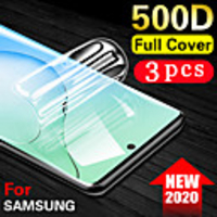 3PCS 100D Curved Hydrogel Film Glass For Samsung Galaxy S20 Ultra S20 Plus S20 Screen Protector For Samsung Note 10 Pro Note 10 9 8 Samsung Galaxy S10 Lite S10 9 8 Plus
