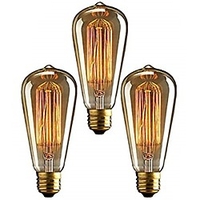 3pcs 40 W E26 / E27 ST64 Warm White 2200-2700 k Retro / Dimmable / Decorative Incandescent Vintage Edison Light Bulb 220-240 V miniinthebox