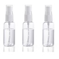3pcs 50ml Transparent Empty Spray Bottles Travel Portable Plastic Refillable Bottles Liquid Container Organizer Empty Cosmetic Bottle