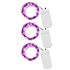 3pcs Fairy Lights Outdoor String Lights 1M 10LED Wedding Party Decoration Led Christmas Copper String Light CR2032 Battery Operated