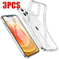 3PCS Heavy Duty Protection Case For iPhone 12 11Pro XS Max X SE 2020 Four Corner Strengthen Silicon Clear Case For iPhone XR XS MAX 8 7 6 Plus