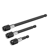 3pcs magnetic screwdriver extension quick release 1/4in hex shank holder drill bit(black) miniinthebox
