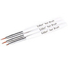 3pcs Nail Art Brushes With White Handle