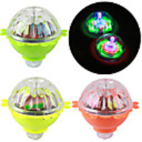 3pcs Rotating Flash Gyro Glow in the dark Toy Friction Nostalgic light-up led Lamp Colorful Spinning kids Lumino