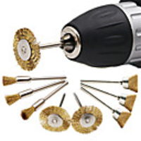3pcs set Brass Wire Brush Fits For Dremel Rotary Tool Accessory (3mm) Shank