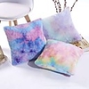 3pcs Short Plush Colorful Tie-dye Pillowcase Home Sofa Bedroom Office Pillow Cushion Cover
