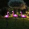 3pcs Solar Flamingo Garden Lights Outdoor Pathway Decoration Lights IP65 Waterproof Outdoor Solar Lawn Light Courtyard Lawn Passage Landscape Yard Holiday Decoration Lamp miniinthebox
