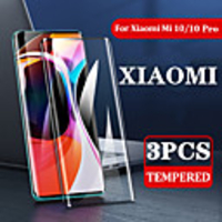 3PCS Tempered Glass For Xiaomi Mi 10 / Mi10 / 10 Pro Full Cover Screen Protector For Xiaomi Mi 10 Glass