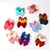 3pcs Toddler / Infant Unisex Active / Sweet Solid Colored Bow Hair Accessories Black / Red / Blushing Pink One-Size