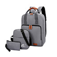 3pcs Travel Bag Laptop Backpack College Bookbag Large Capacity Waterproof with USB Charging Port Casual Outdoor Travel Nylon Fits 14 Inch Laptop Gift For Men and Women 291540 cm