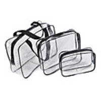 3pcs Travel Bag Travel Organizer Travel Luggage Organizer / Packing Organizer Large Capacity Waterproof Portable Moistureproof PVC(PolyVinyl Chloride) Camping Hiking Luggage / Durable