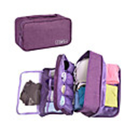 3pcs Travel Organizer Cosmetic Bag Travel Toiletry Bag Large Capacity Multi layer Travel Storage Durable Classic Nylon Portable Foldable Luggage