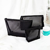 3pcs Travel Organizer Cosmetic Bag Travel Toiletry Bag Large Capacity Travel Storage Durable Solid Color Breathable Mesh Portable Foldable Luggage