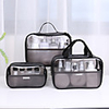 3pcs Travel Organizer Cosmetic Bag Travel Toiletry Bag Large Capacity Washable Travel Storage Hanging Transparent PVC(PolyVinyl Chloride) Portable Foldable Luggage / Durable