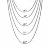 3pcs/5pcs 925 sterling silver snake chains necklaces 16 18 20 22 24 26 28 30 multi-color 5pcs 20 inch