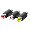 3RCA Female to 3RCA Female Adapter