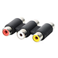 3RCA Female to 3RCA Female Adapter