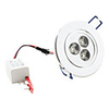 3W 3-LED White Ceiling Down Lamp with LED Driver (85-265V 270Lm)