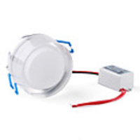 3W 300LM Blue Light Cylinder Crystal LED Ceiling Bulb (85-265V)